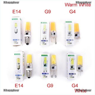 Hihappyhour โคมไฟซิลิโคนคริสตัล หรี่แสงได้ g 4 g 9 e 14 cob smd led 9 w