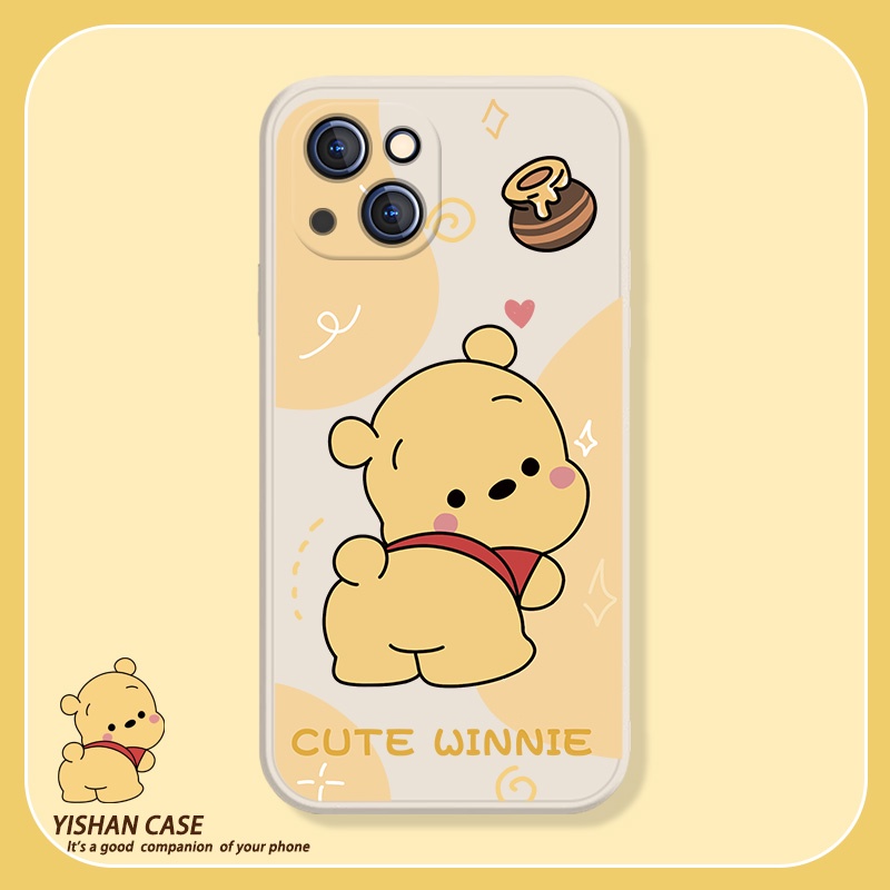 เคสโทรศัพท์มือถือ กันกระแทก ลายการ์ตูนหมีพูห์ สําหรับ Iphone 13 Pro 11 Pro Max Xr 6s 7 8 Plus 12 Mini 14 Pro Xs Max