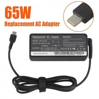 Adapter Lenovo 65W USB-C Type-C แล็ปท็อปชาร์จ AC Power Supply ADAPTER