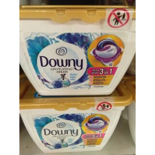 Downy ซักผ้าเจลบอล 1กลอ่งมี19ชิ้นมี2สีสีฟ้ากับสีชมพู