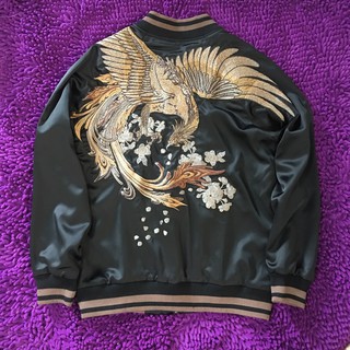 SUKAJAN พร้อมส่ง พรีเมียมเกรด Japanese Souvenir Jacket แจ็คเกตซูกาจันลายนกฟีนิกซ์