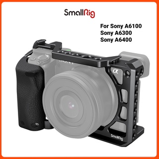 SMALLRIG กรงเล็กพร้อมด้ามจับซิลิโคนสําหรับกล้อง Sony A6100/A6300/A6400 3164