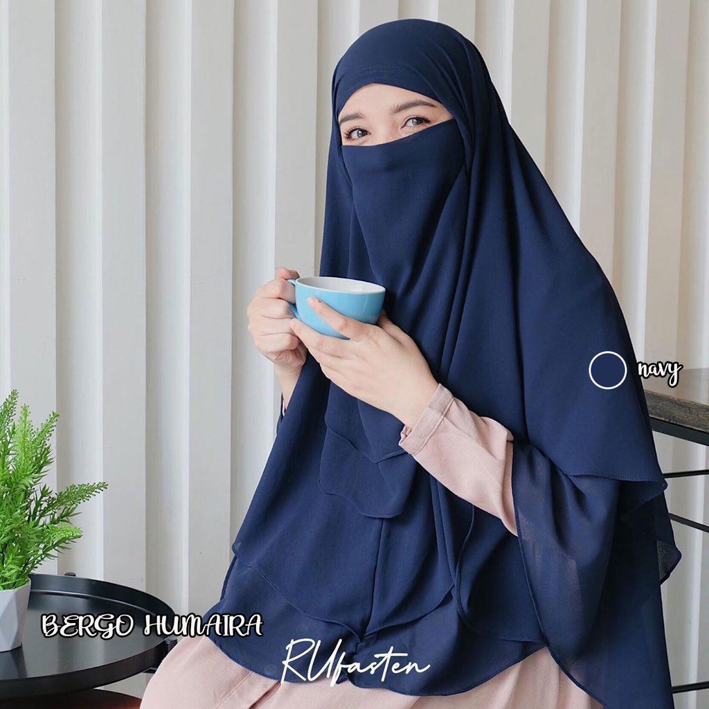 Humaira Instant ANTI CORONA HIJAB/KHIMAR PET/KHIMAR SYARI/KHIMAR 2 LAAYER/HIJAB Antem