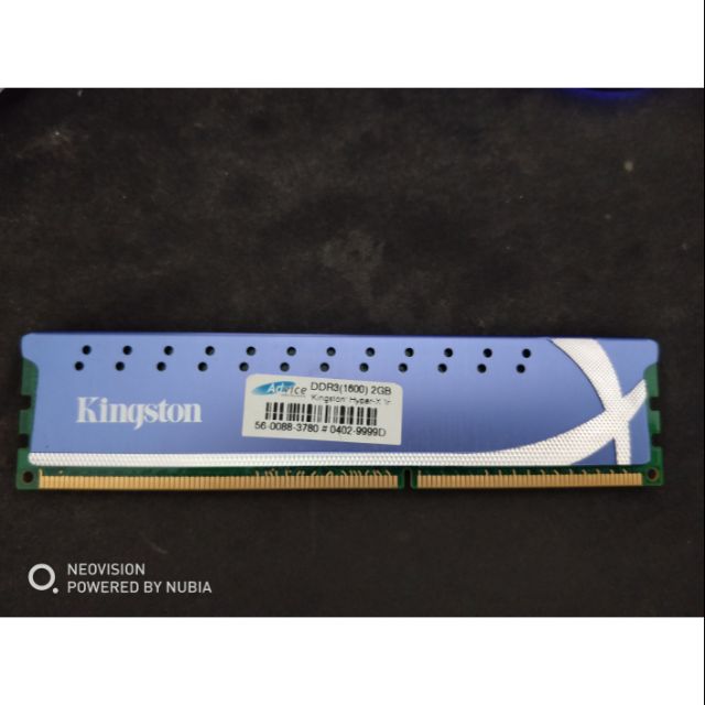 แรม DDR3 2G 1600 Kingston hyperx มือสอง ประกันแอดไวซ์