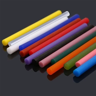 folღ 5pcs Hot Melt Glue Stick Colorful 7x100mm Adhesive For DIY Craft Toy Repair Tool