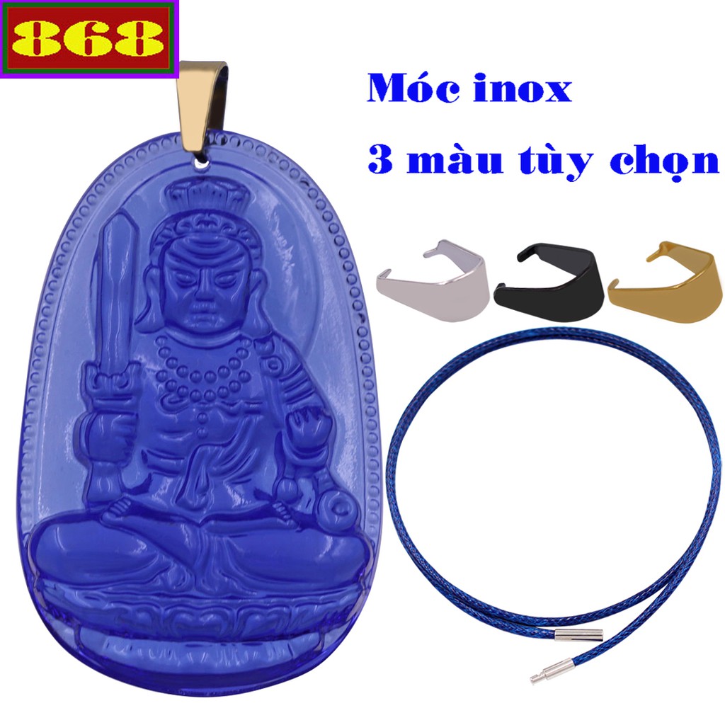 สร้อยคอหน้าพระ Immovable พร้อมคริสตัลสีน้ําเงิน 5 ซม. MFLXDN2 - Guardian of the year of the Rooster