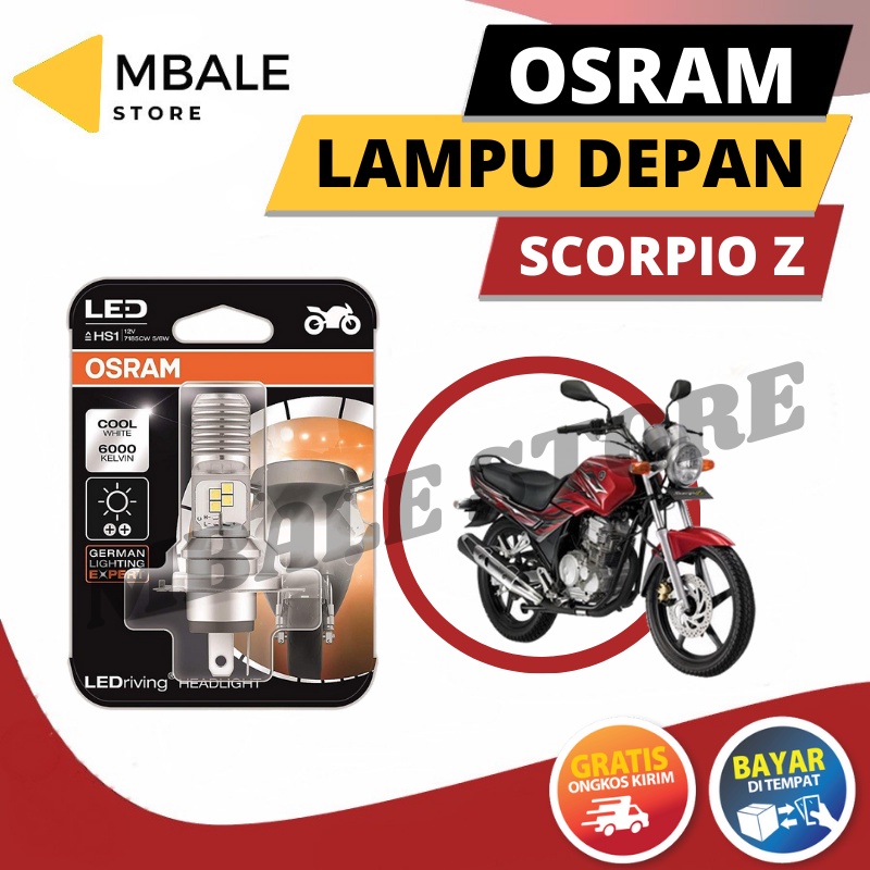 Yamaha Scorpio Z Original OSRAM HS1 3-Prong Led ไฟหน้า