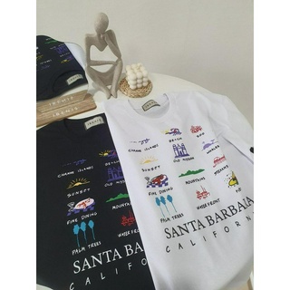 Oversized เสื้อยืดโอเว่อร์ไซส์ลายSanta barbara