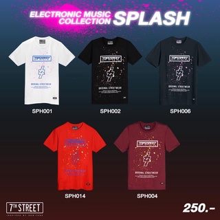 เสื้อยืดแขนสั้น 7thStreet​ ​ ลายSpash   รุ่น SPH ของแท้100%  พร้อมส่ง 5 สี