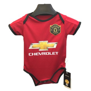 19/20 Manchester United Home Jersey แมนเชสเตอร์ยูไนเต็ด เสื้อฟุตบอล Red Infant Baby Romper