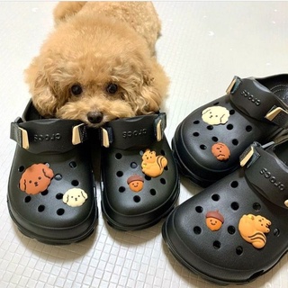 พร้อมส่ง!! Crocs Jibbitz น้องหมา poodle ติดรองเท้า จาก Mill and Moi