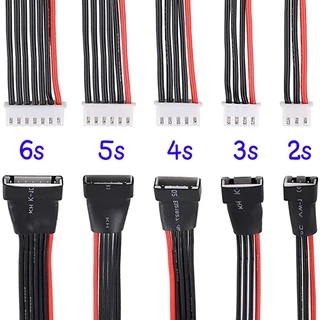 สายบาลานซ์ชาร์จ ใช้กับแบตเตอรี่ทุกชนิด สายชาร์จแบตลิโพ ผู้ / เมีย 2s 3s 4s 5s 6s ยาว 10-20 cm เป็นสายซิลิโคนทนความร้อน