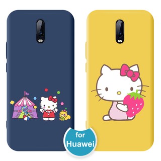 เคสโทรศัพท์มือถือลายการ์ตูนแมวน่ารักสำหรับ Huawei P 20 P 30 Lite P 20