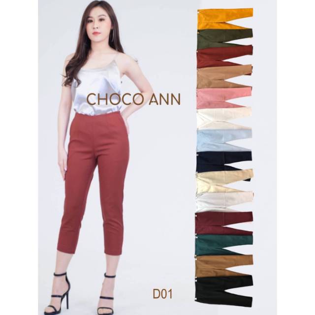 Trousers CHOCO ANN PANTS SIDE ZIPPER ORIGINAL THAILAND (D01)