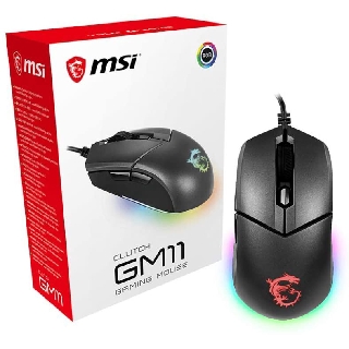 MSI Gaming Mouse Clutch GM11 up to 5000 DPI RGB lighting รับประกันศูนย์2ปี #เกมมิ่งเม้าส์