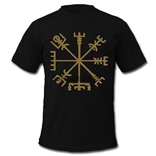 ใหม่ เสื้อยืดแขนสั้น พิมพ์ลายเข็มทิศ Vegvisir Viking Mmgekm66Gdkoac70 สําหรับผู้ชาย