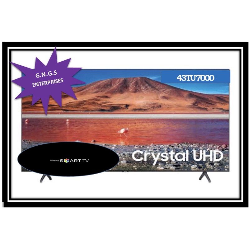 SAMSUNG 43" TU7000 Crystal UHD 4K Smart TV (2020)