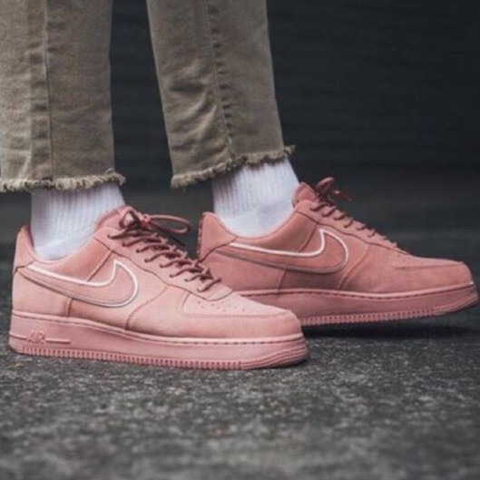 pink suede air force 1