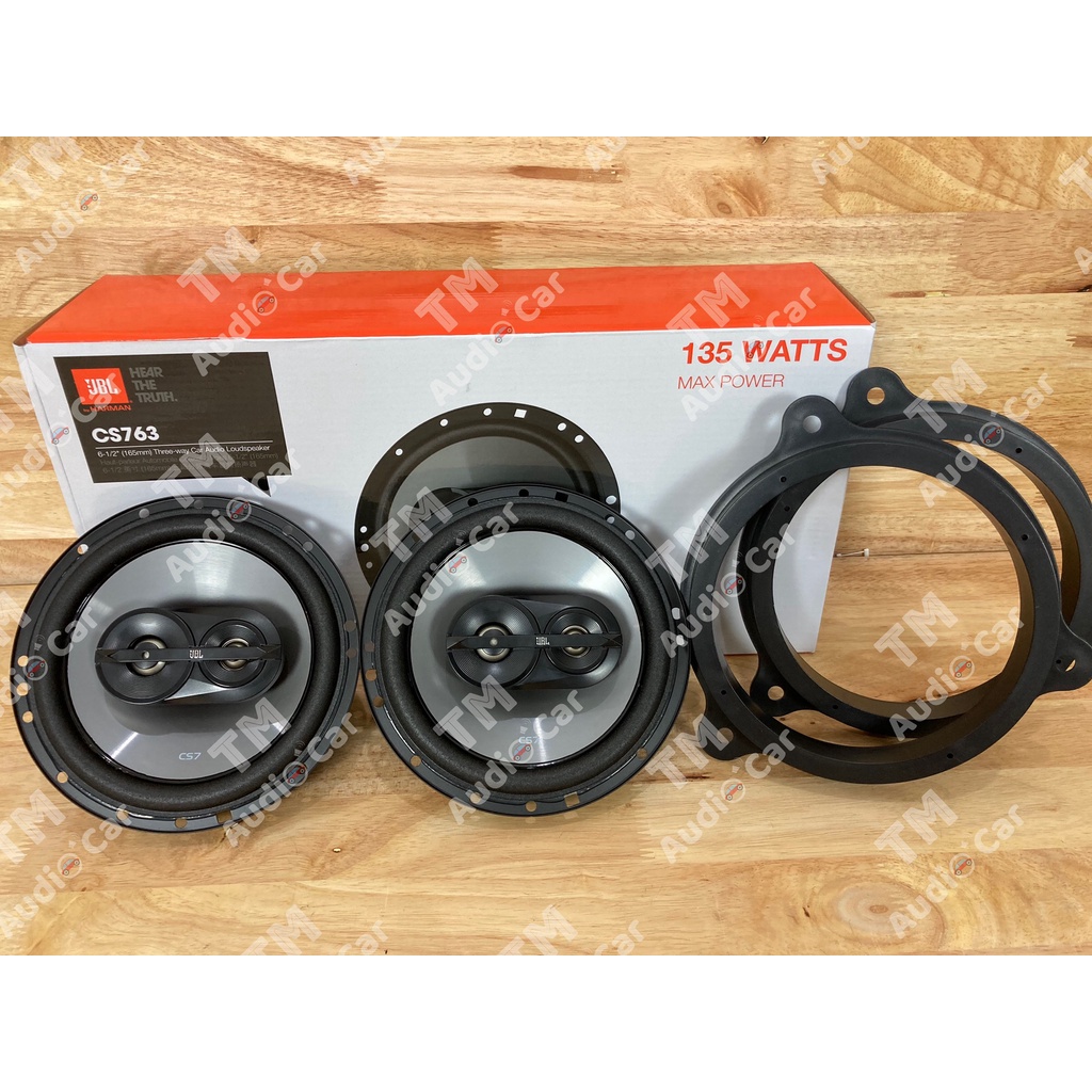 ฐานรองลำโพงตรงรุ่น NISSAN ลำโพงแกนร่วม ขนาด 6.5"  JBL CS763 135WATTS จำนวน 1คู่