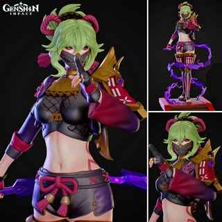 Figure ฟิกเกอร์ Studio Resin Statue จากเกม กาชาปอง Genshin Impact เก็นชินอิมแพกต์ Kuki Shinobu คูกิ ชิโนบุ นินจา Ninja