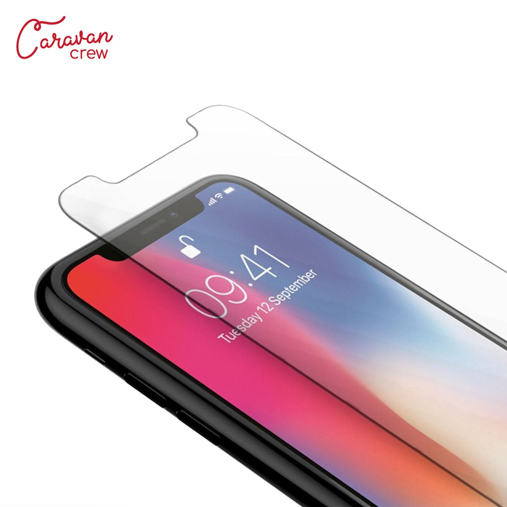 Caravan Crew for iPhone 16 15 14 13 6 6s 7 Plus 8 X XS MAX XR 11 PRO MAX 12 MINI Film ฟิล์มกระจกใสนิรภัย