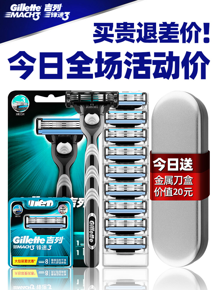 Free Shipping Gillette Speed3Blade Shaver Manual8Geely Wind Speed of ...