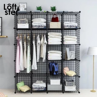 แผ่นตะแกรงเหล็ก DIY ทำชั้นวางของ, สต๊อคสินค้า, ชั้นหนังสือ, ตู้เก็บเสื้อผ้า