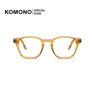 KOMONO Marlon Sepia กรอบแว่นตา ทรงสี่เหลี่ยมผืนผ้า สีเหลือง