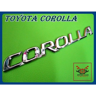 TOYOTA COROLLA ALTIS year 2006-2014 EMBLEM BADGE LOGO STICKER "CHROME" 3D size 18x2 cm. // ข้อความ COROLLA โครเมี่ยม