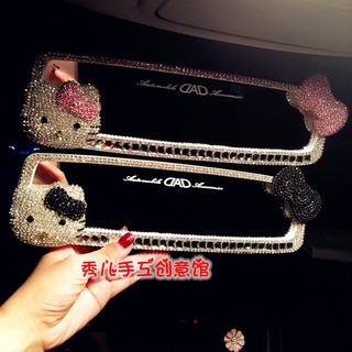 กระจกมองหลังติดรถยนต์ Cute Lady Girl Car Interior Decoration Rear View MIrror