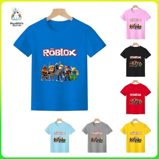 【3.15 Consumer Day Sale】Roblox เสื้อยืดเด็ก เสื้อคอกลม เสื้อแขนสั้น ผ้าฝ้าย แขนสั้น เสื้อยืดถูก