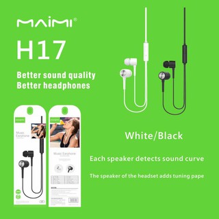 หูฟังสเตอริโอ  MaiMi H17  STEREO MUSIC Earphone