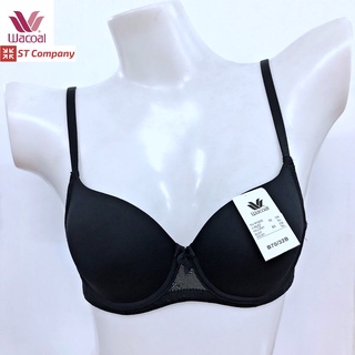 เสื้อใน Wacoal Basic Bra รุ่น WB9895 สีดำ (BL) เต้าseamless มีโครง side fit ช่วยโอบเนื้อเต้าทรงด้านข้าง วาโก้ บรา ชั้นใน