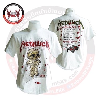 เสื้อวง METALLICA ลิขสิทธิ์แท้100% ลาย ONE LANDMINE (มีสกรีนหลัง) ป้าย Gildan