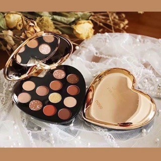 อายแชโดว์( แบบใหม่/ของแท้) novo -5298eye shadow plate โนโว พาเลททาตารูปหัวใจ อายแชโดว์ 12 สี