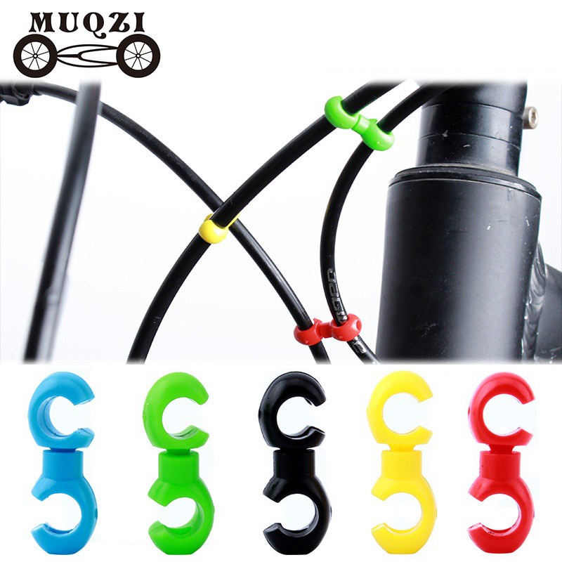 Muqzi คลิปหนีบสายเบรก 10 ชิ้น อุปกรณ์เสริม สําหรับจักรยานเสือภูเขา