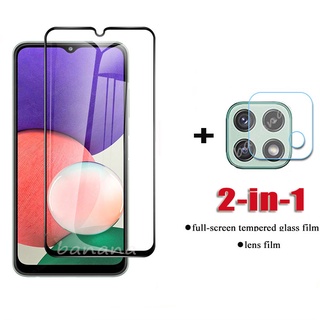 2in1  Samsung Galaxy A22 5G Tempered Glass Screen Protector Rear Camera Lens Film for Samsung A 22 A32 A42 A52 A72