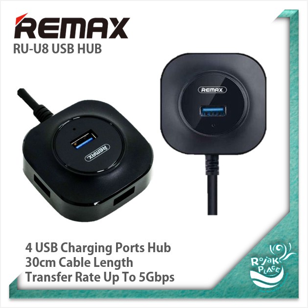 Remax Fonye USB 3.0 HUB 4 พอร์ตฮับ RU-U8 ความเร็วสูง 4 พอร์ต