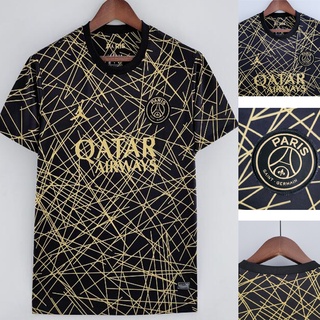 เสื้อกีฬาแขนสั้น ลายทีมชาติฟุตบอล Fourth Away Fans ชุดเยือน สีดํา เหลือง สําหรับผู้ชาย 2022-23