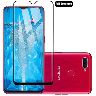 2 PCS OPPO F9 เต็มหน้าจอฟิล์มกระจกนิรภัย OPPOF9 F 9 ป้องกันหน้าจอ OPPO F9 กระจกนิรภัย