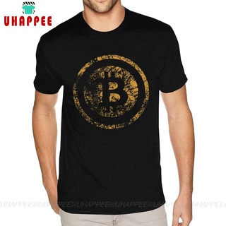 T-shirt  เสื้อยืด พิมพ์ลายสกุลเงิน Btc Crypto สไตล์วินเทจ สําหรับผู้ชายS-5XL