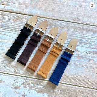 &lt;ร้าน Hobby at night&gt; สายนาฬิกาหนังกลับ ขนาด 20 22 mm. Suede leather strap