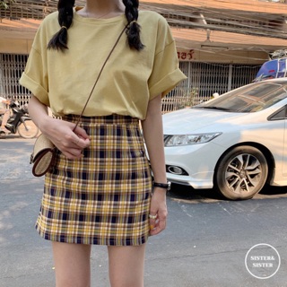 พร้อมส่ง 🌻Mini Scotch skirt / กระโปรงลายสก็อต