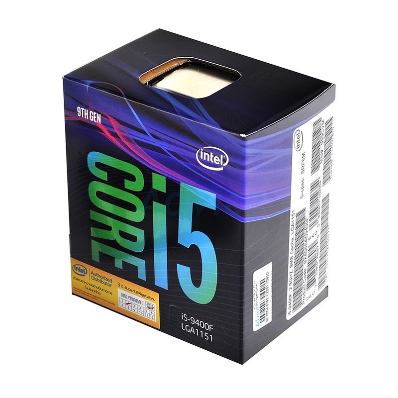 CPU INTEL Core i5-9400F มือสองไม่มีพัดลม