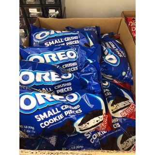 OREO small crushred cookie pieces โอริโอบดสำหรับตกแต่งเบเกอรี่และแต่ครื่องดื่ม