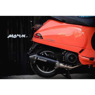 Mr.Balon ท่อแต่ง Akrapovic Full System แท้ สำหรับ New Vespa รุ่น S, LX, LXV / 3V, I-GET