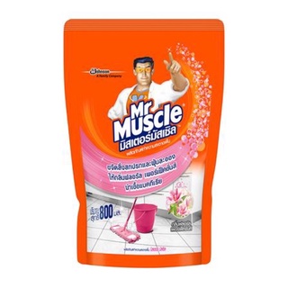 น้ำยาทำความสะอาดพื้น MR.MUSCLE 800ml FLORAL PERFECTION . LIQUID CLEANING GENERAL SURFACE MR.MUSCLE 800ml FLORAL PERFECTION