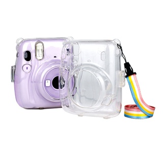 Nice กระเป๋าเคสใสสําหรับ Instax Mini11 กันรอยขีดข่วน