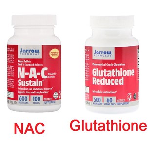 พร้อมส่ง!!! กลูตาไธโอน,NAC, N-Acetyl-L-Cysteine,Glutathione Reduced,Jarrow Formulas