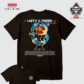 เสื้อยืด ลายการ์ตูนอนิเมะวันพีช LUFFY VS KAIDO Kamikaze